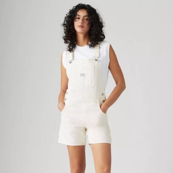 Levi's Pants - Levi's Utility Shortalls, White, Medium